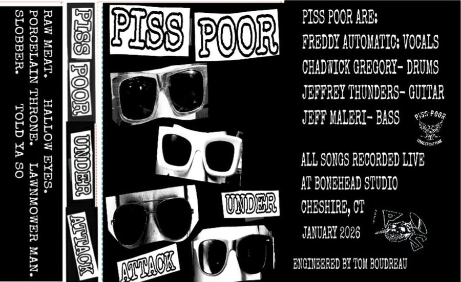 the album cover for Piss Poor - Under Attack