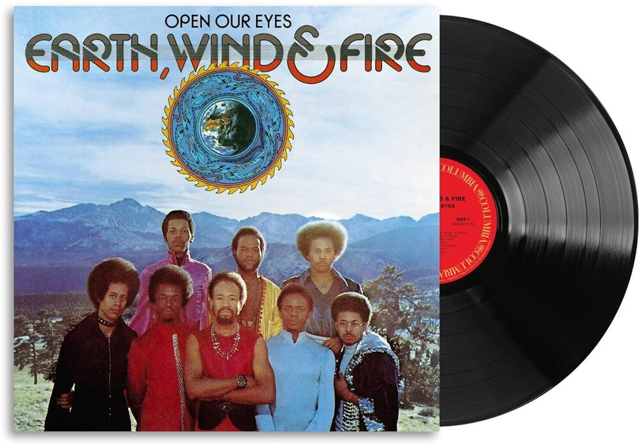 the album cover for Earth, Wind & Fire - Open Our Eyes