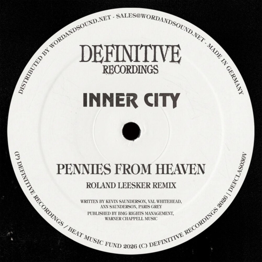 the album cover for Inner City & Kevin Saunderson - Pennies From Heaven (roland Leesker Remix)