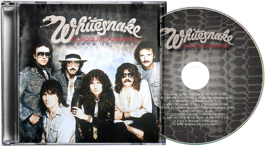 the album cover for Whitesnake - Across The Airwaves