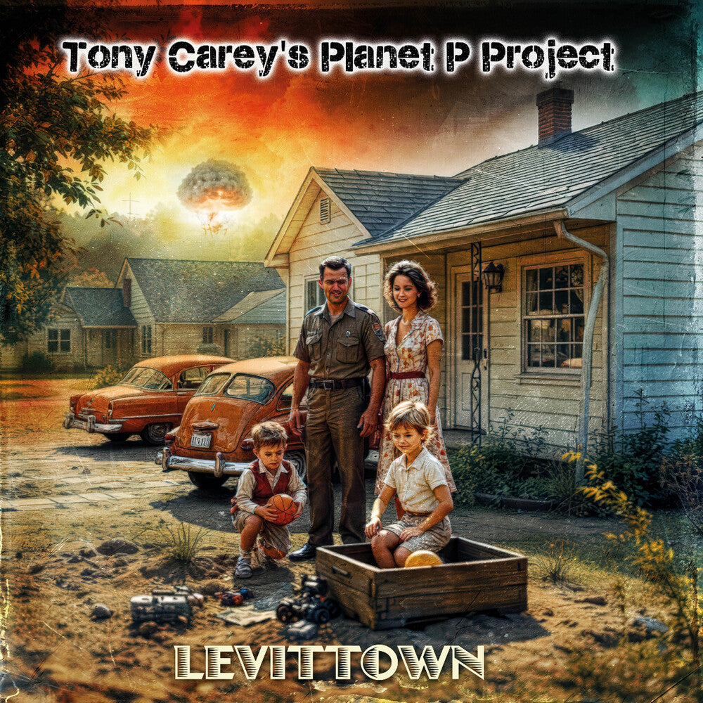 the album cover for Tony Carey's Planet P Project - Levittown