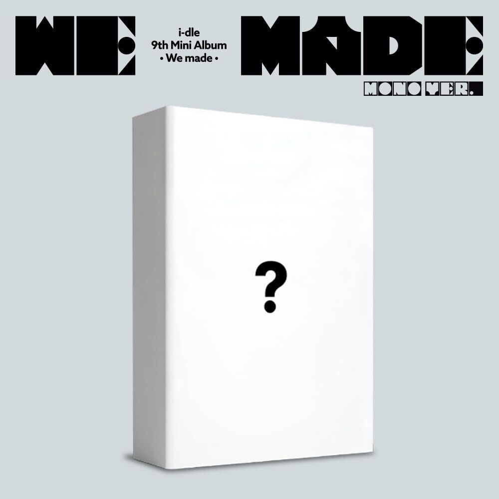 the album cover for I-Dle - We made [Mono ver.]