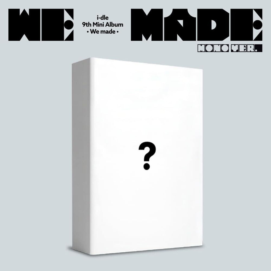 the album cover for I-Dle - We made [Mono ver.]