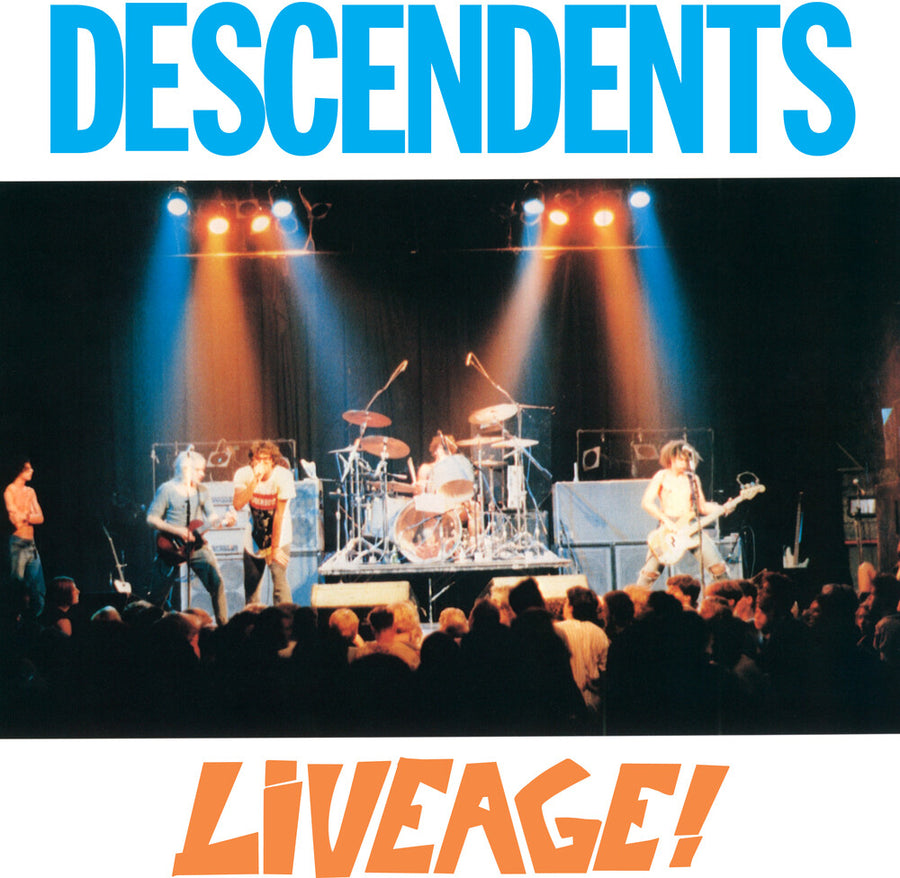 the album cover for Descendents - Liveage! - 2026 [Transparent Orange]