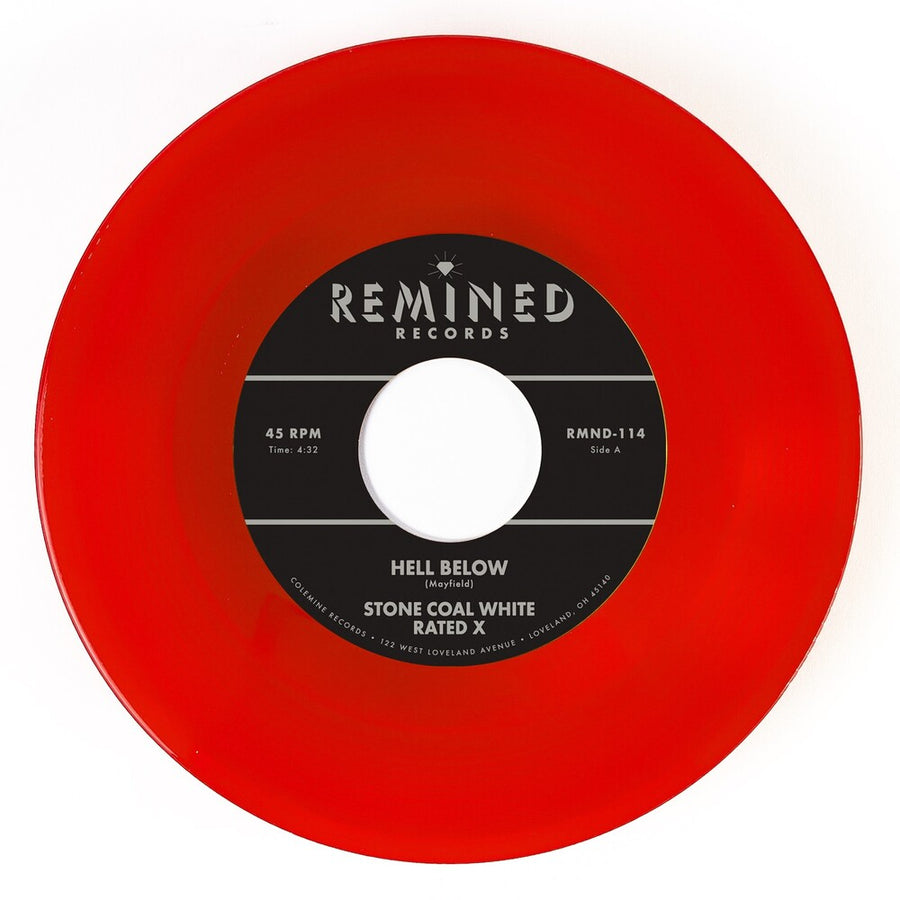 the album cover for Stone Coal White - Hell Below / Free - Clear Orange/Red [Clear Vinyl] (Org)