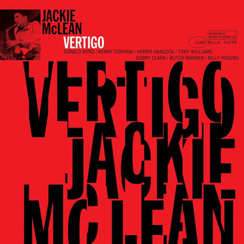the album cover for Jackie Mclean - Vertigo (Blue Note Tone Poet Vinyl Edition) [180 Gram]