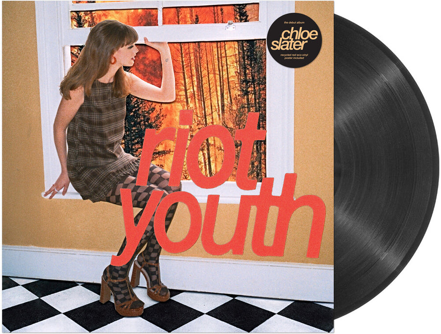 the album cover for Chloe Slater - Riot Youth [Recycled Eco Black with Maxi Poster]