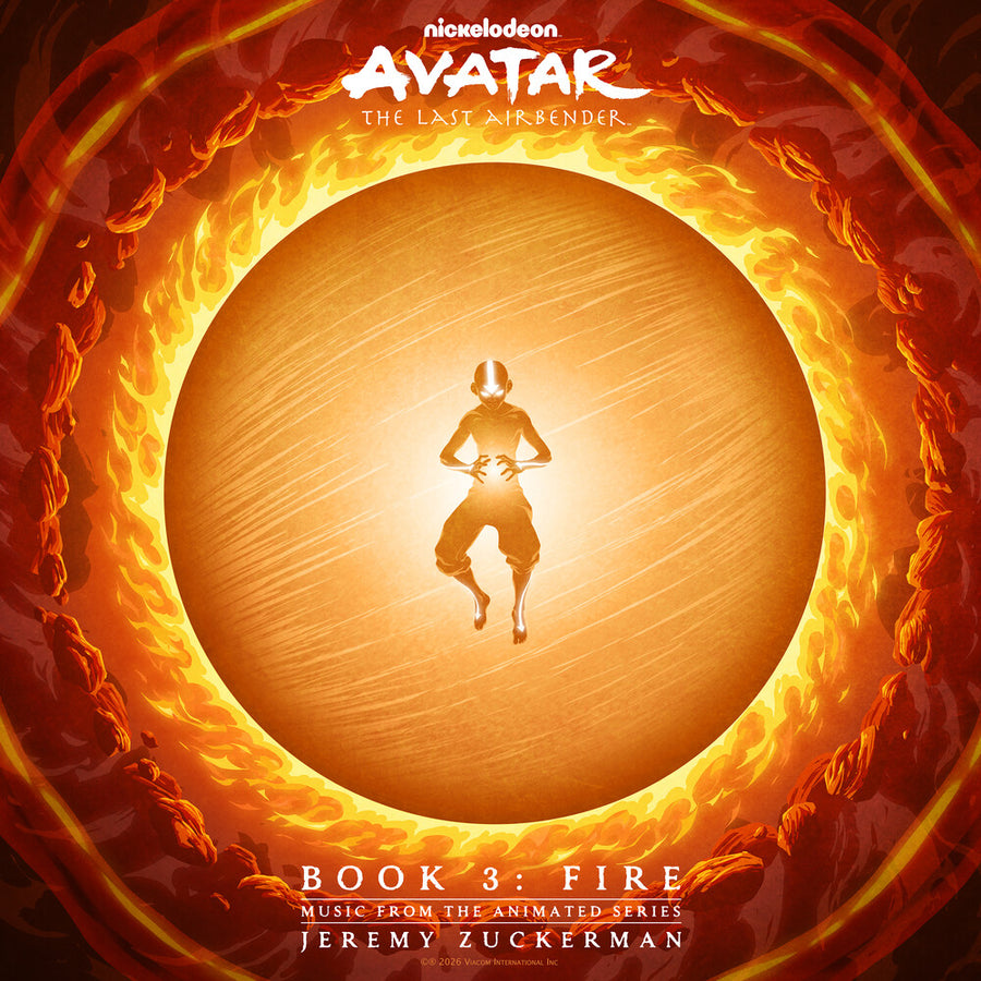the album cover for Jeremy Zuckerman - Avatar: The Last Airbender - Book 3: Fire (Music from the Animated Series) [Red]