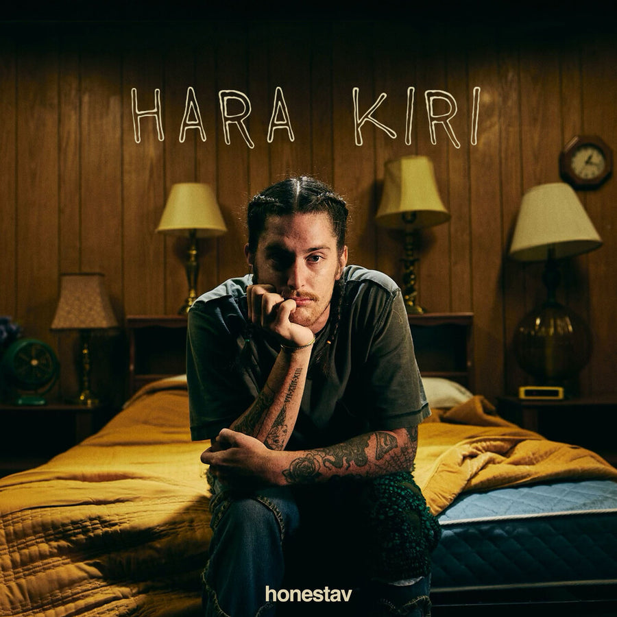 the album cover for honestav - Hara-Kiri [Black/Gold Splatter]