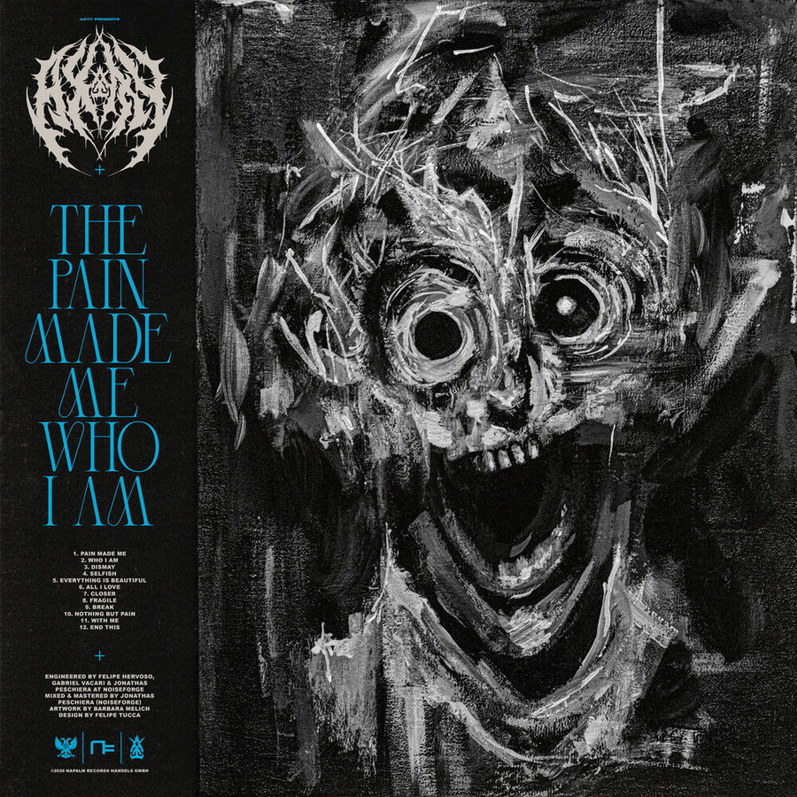 the album cover for Axty - Pain Made Me Who I Am