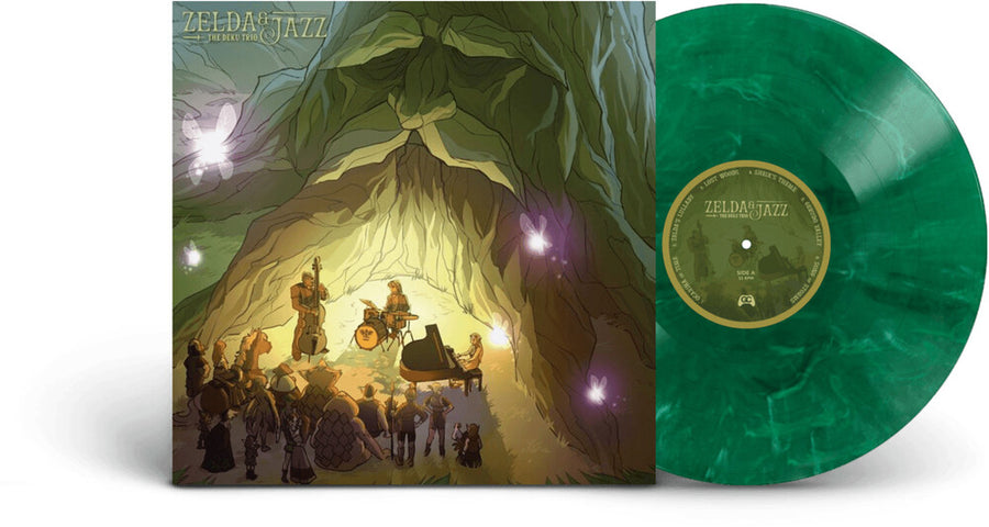 the album cover for Deku Trio - Zelda & Jazz (green Marble Vinyl)