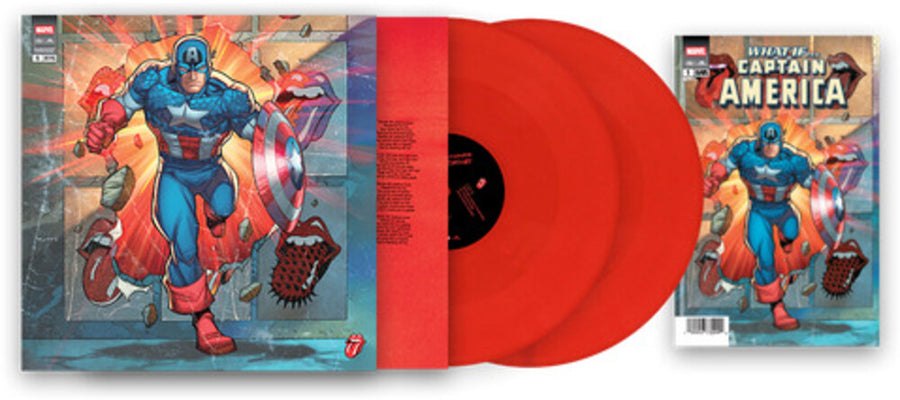 the album cover for The Rolling Stones - Foreign Tongues (Marvel Collector's Series) [Captain America]