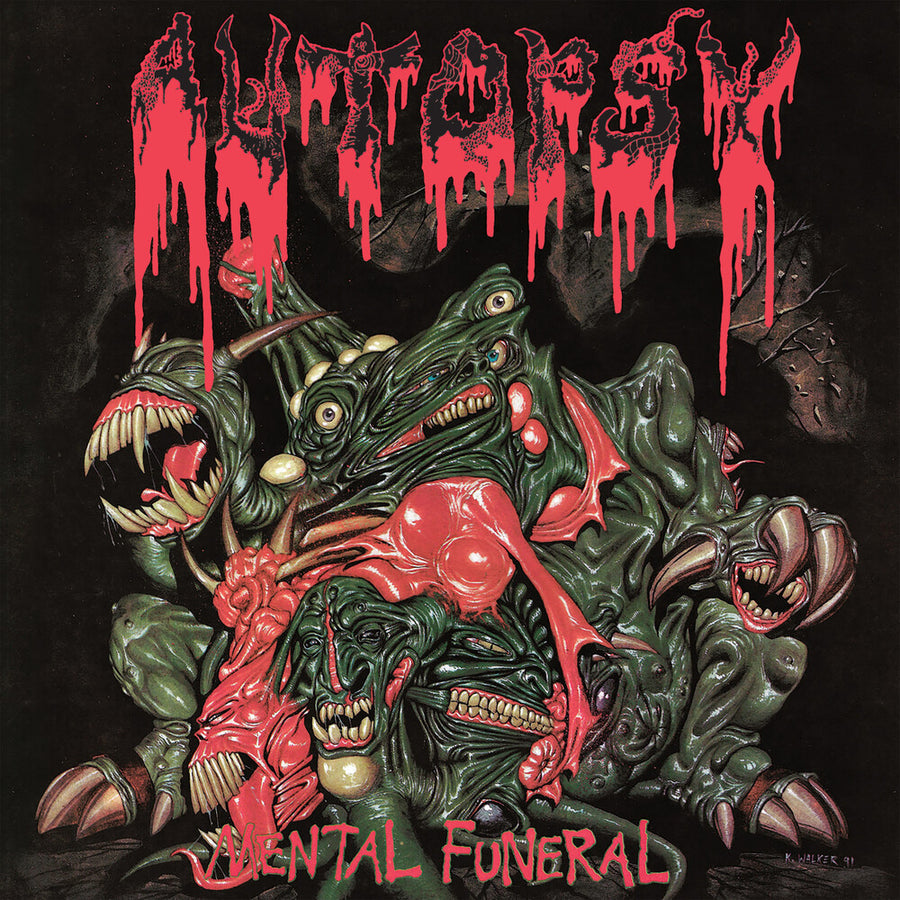 the album cover for Autopsy - Mental Funeral [Colored Vinyl] (Grn) (Red) (Aniv)