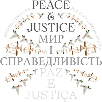 the album cover for John Hollenbeck - Peace And Justice