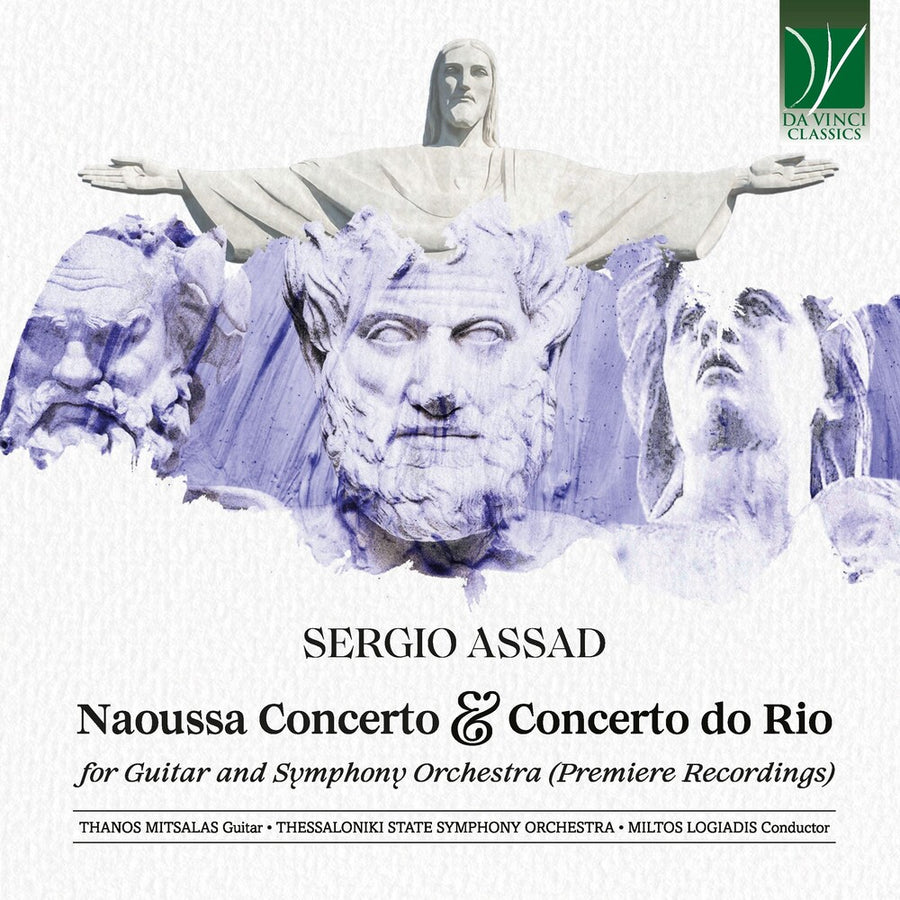 the album cover for Thanos Mitsalas - Sergio Assad: Naoussa Concerto & Concerto Do Rio