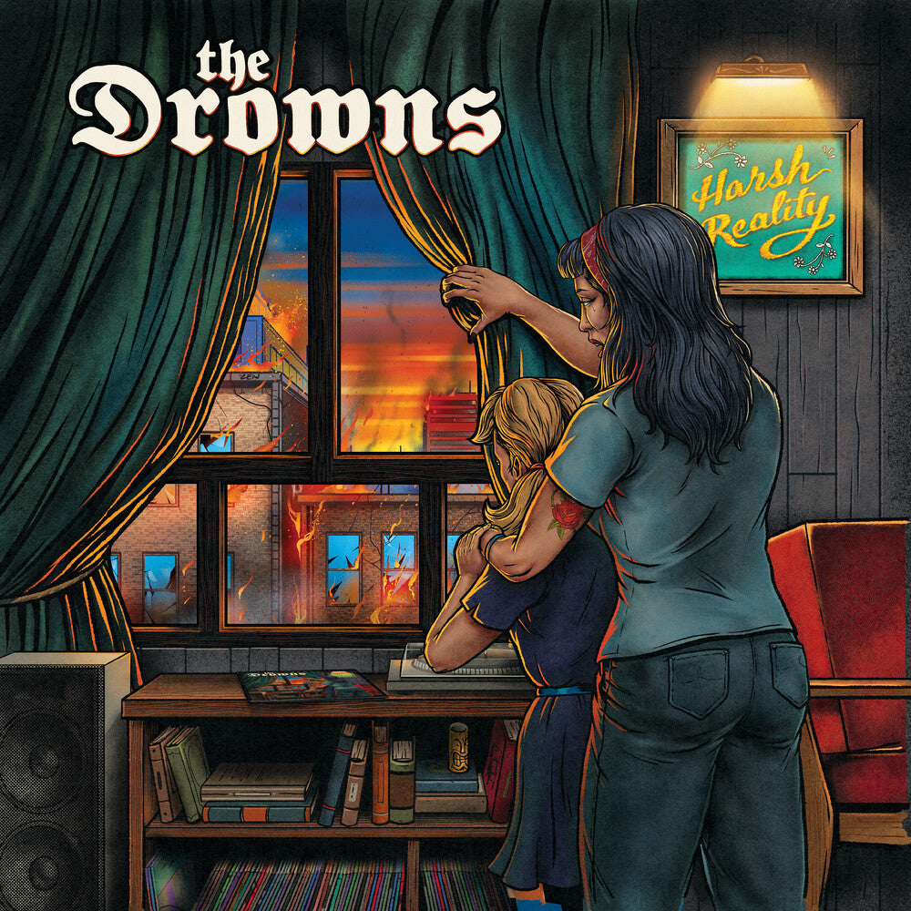 the album cover for Drowns - Harsh Reality