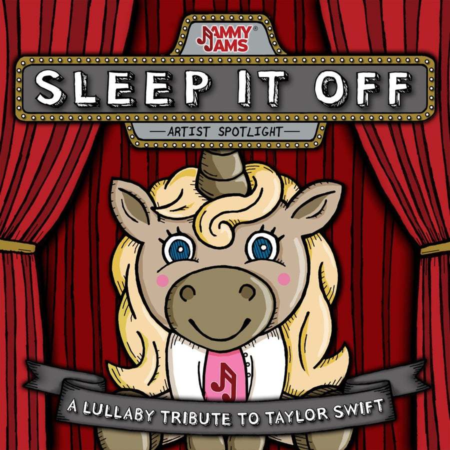 the album cover for Jammy Jams - Sleep It Off: A Lullaby Tribute To Taylor Swift