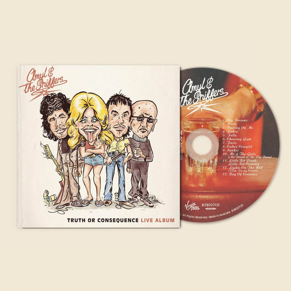 the album cover for Amyl & The Sniffers - Truth Or Consequence [4-Panel Digipak]