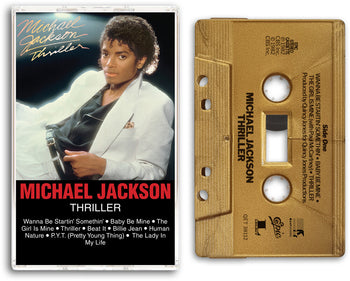 the album cover for Michael Jackson - Thriller - 2026 [Gold Metallic]