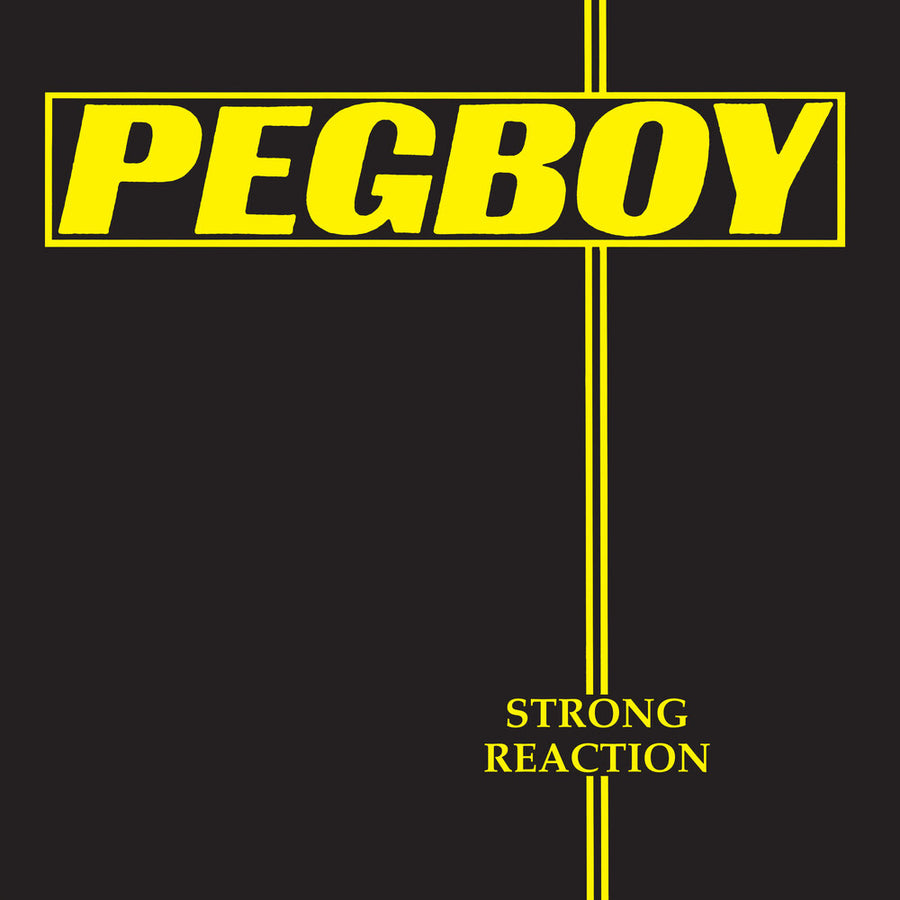 the album cover for Pegboy - Strong Reaction - Yellow [Colored Vinyl] (Ylw)