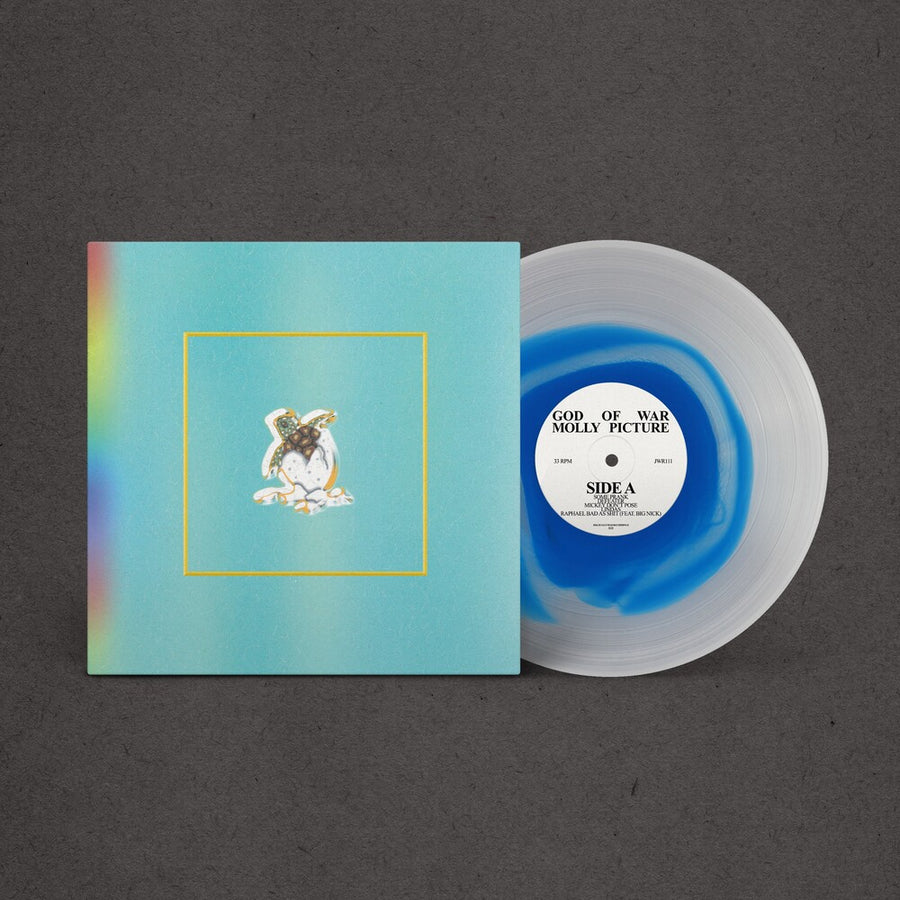 the album cover for God of War - Molly Picture (Blue) [Clear Vinyl]