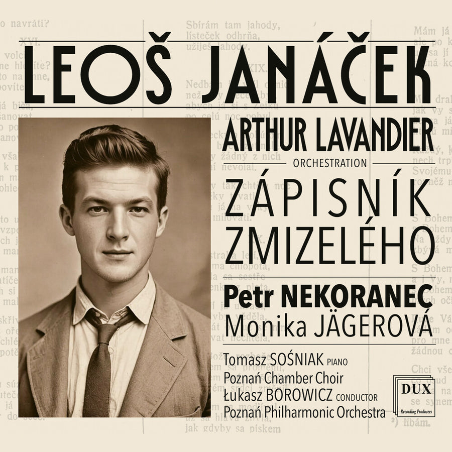 the album cover for Petr Nekoranec - Janacek: Zapisnik Zmizeleho/Diary Of One Who