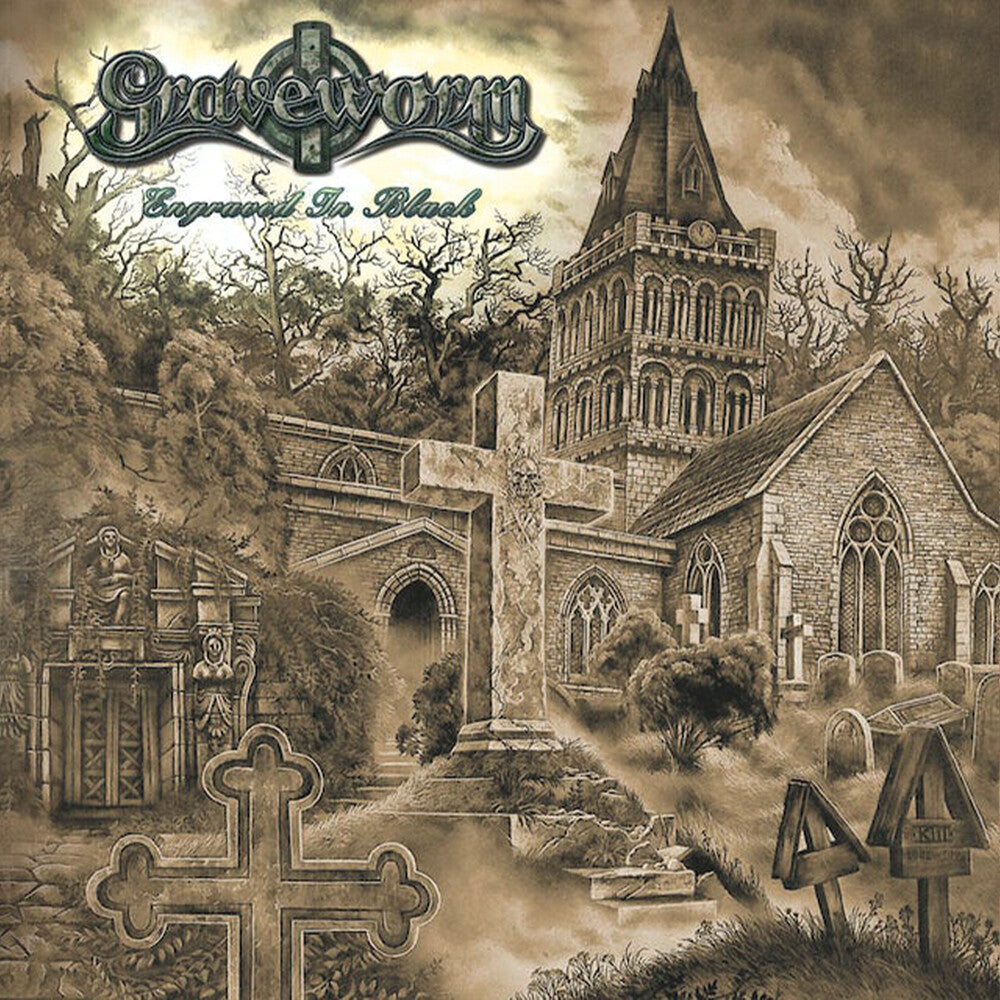the album cover for Graveworm - Engraved in Black