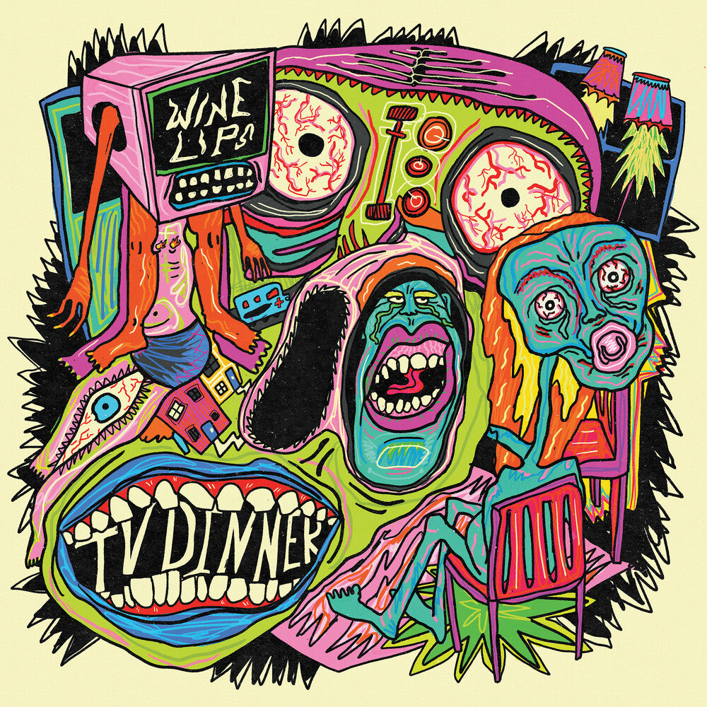the album cover for Wine Lips - Tv Dinner [Colored Vinyl] (Grn) [Limited Edition] (Ecov)