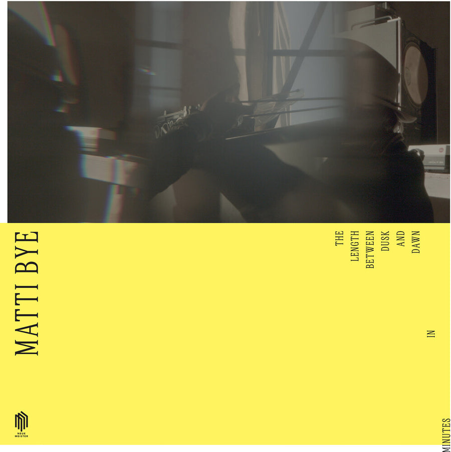 the album cover for Matti Bye - Length Between Dusk & Dawn In Minutes