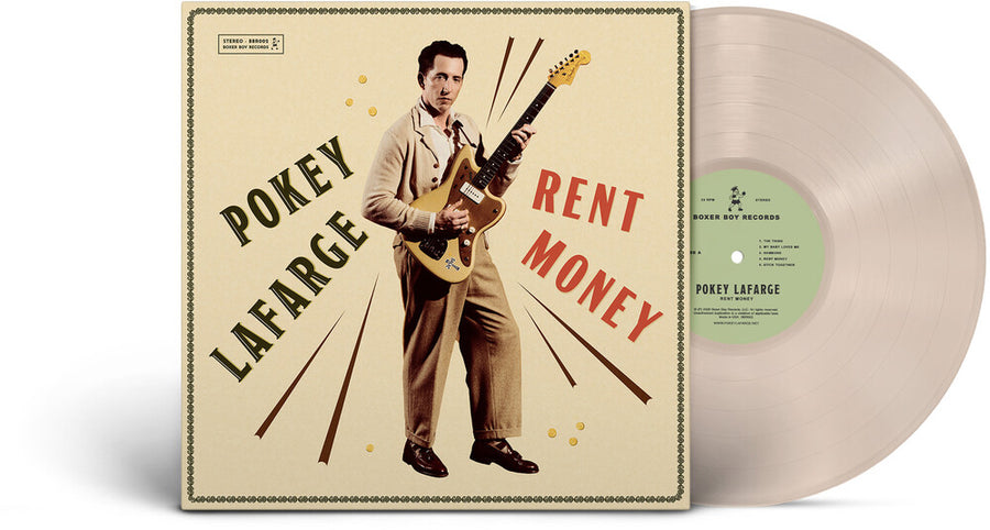 the album cover for Pokey LaFarge - Rent Money [Indie Exclusive] [Colored Vinyl] (Red) [Indie Exclusive]