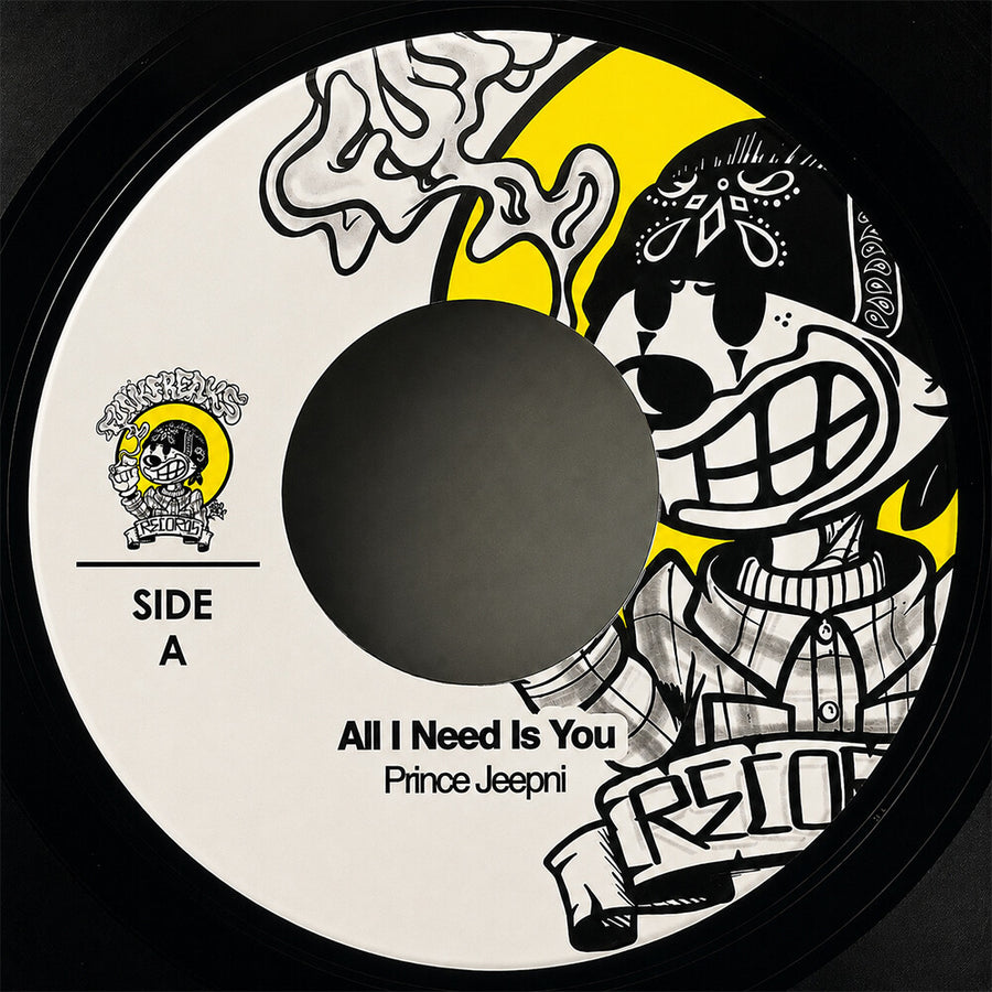 the album cover for Prince Jeepni - All I Need Is Your Love B/W Psycho For Your Love