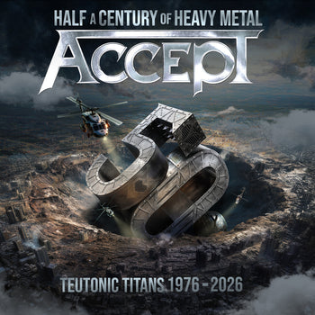 the album cover for Accept - Teutonic Titans 1976-2026 (2lp)