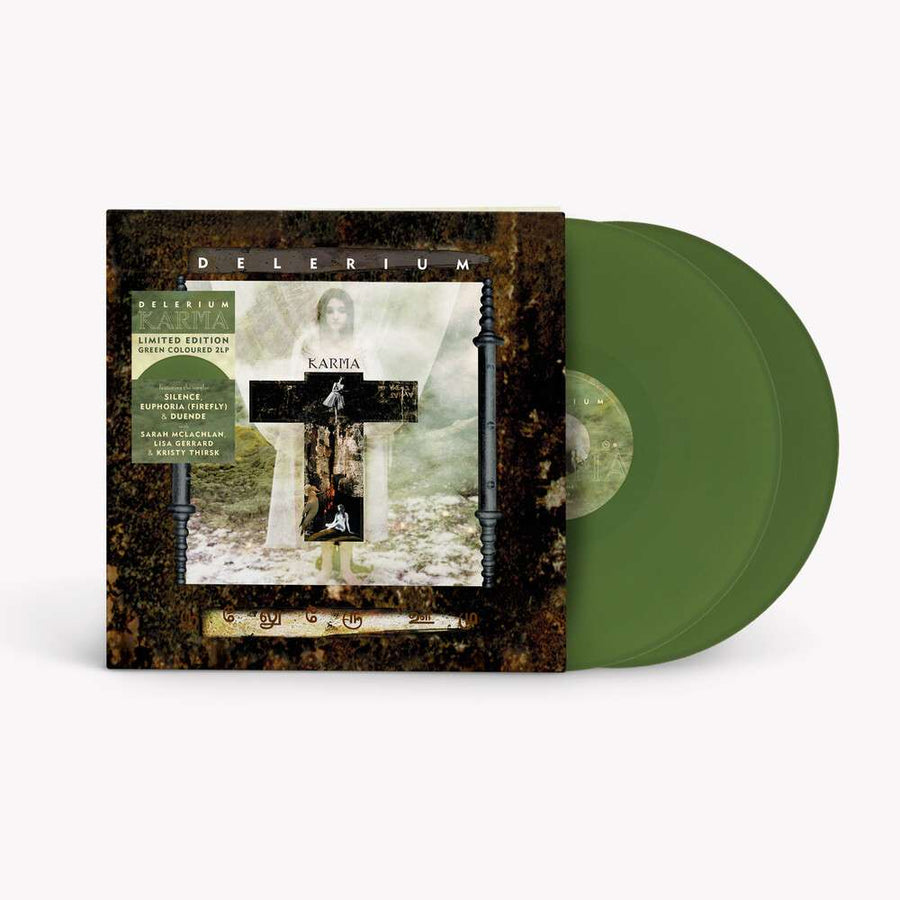 the album cover for Delerium - Karma [Green]