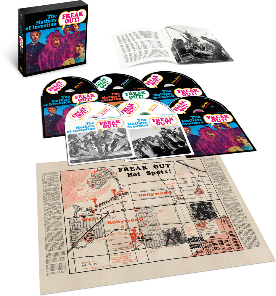 the album cover for Frank Zappa / The Mothers of Invention - Freak Out! (60th Anniversary) - Super Deluxe Box Set [5CD]
