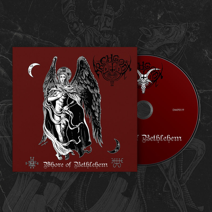 the album cover for Archgoat - Whore Of Bethlehem