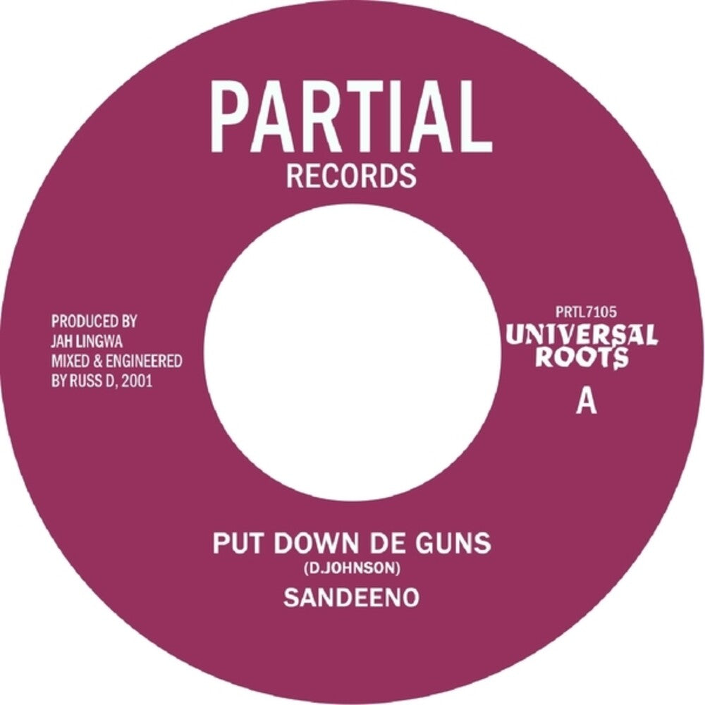 the album cover for Sandeeno - Put Down De Guns' (Ep)