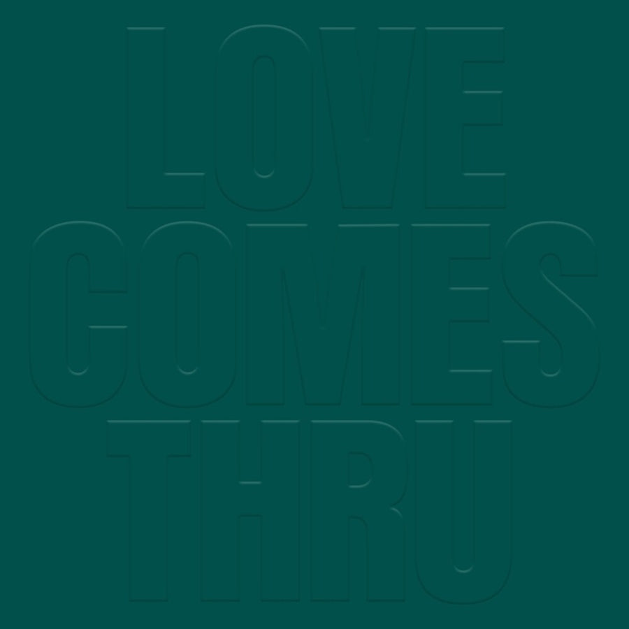 the album cover for Teal - Love Comes Thru