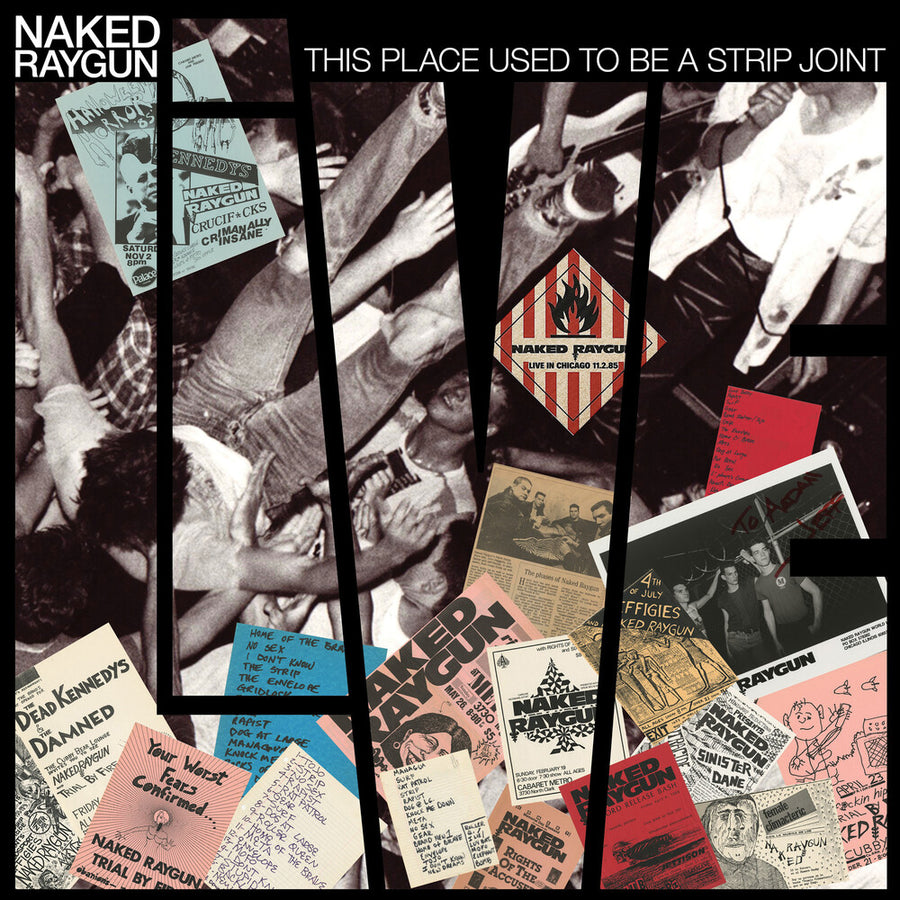 the album cover for Naked Raygun - This Place Used To Be A Strip Joint