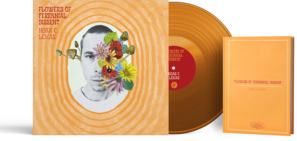 the album cover for Noah Lekas  C. - Flowers Of Perennial Dissent - Tangerine (W/Book)