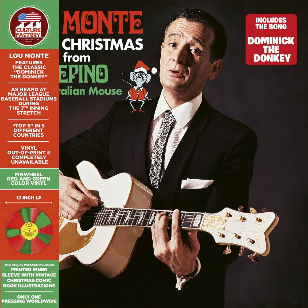 the album cover for Lou Monte - Merry Christmas From Pepino The Italian Mouse