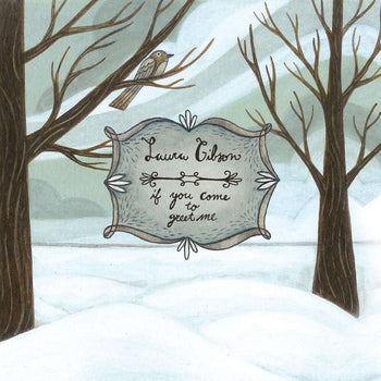 the album cover for Laura Gibson - If You Come To Greet Me - Graphite Eco [Colored Vinyl]