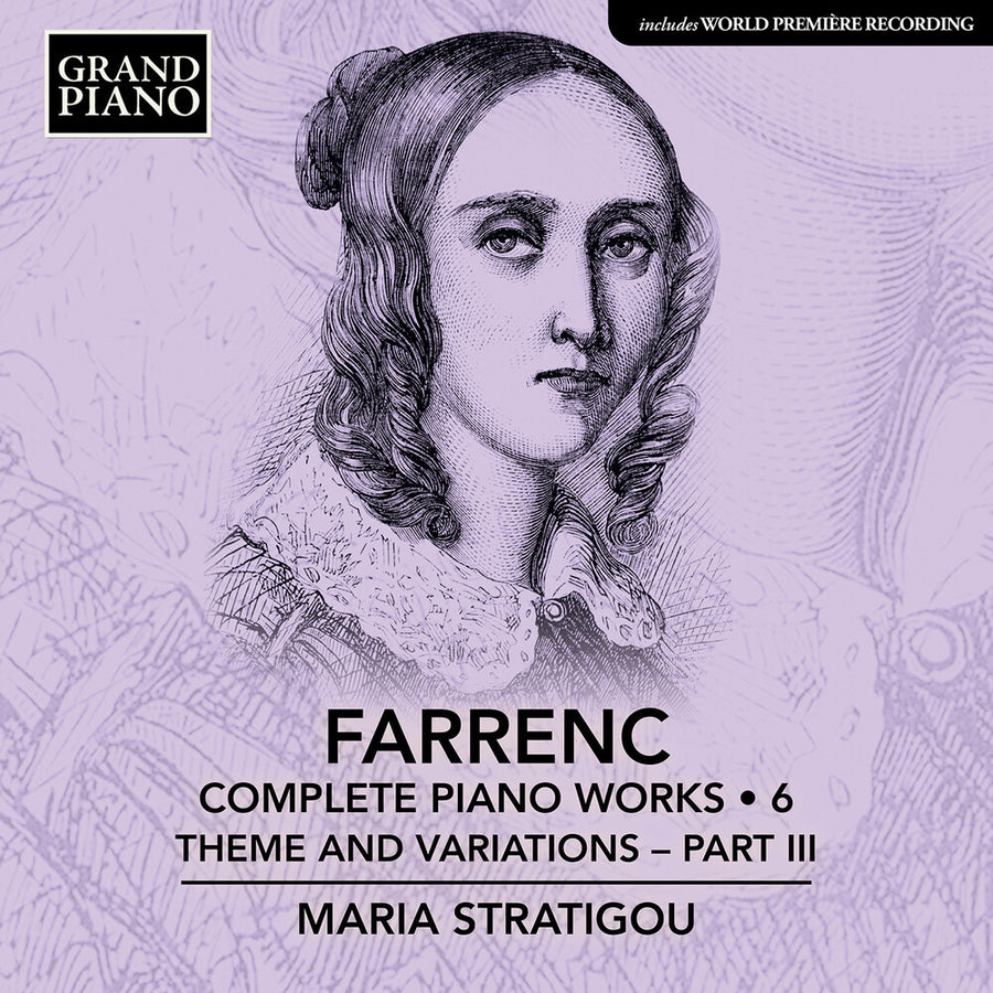 the album cover for Maria Stratigou - Farrenc: Complete Pno Works Vol. 6