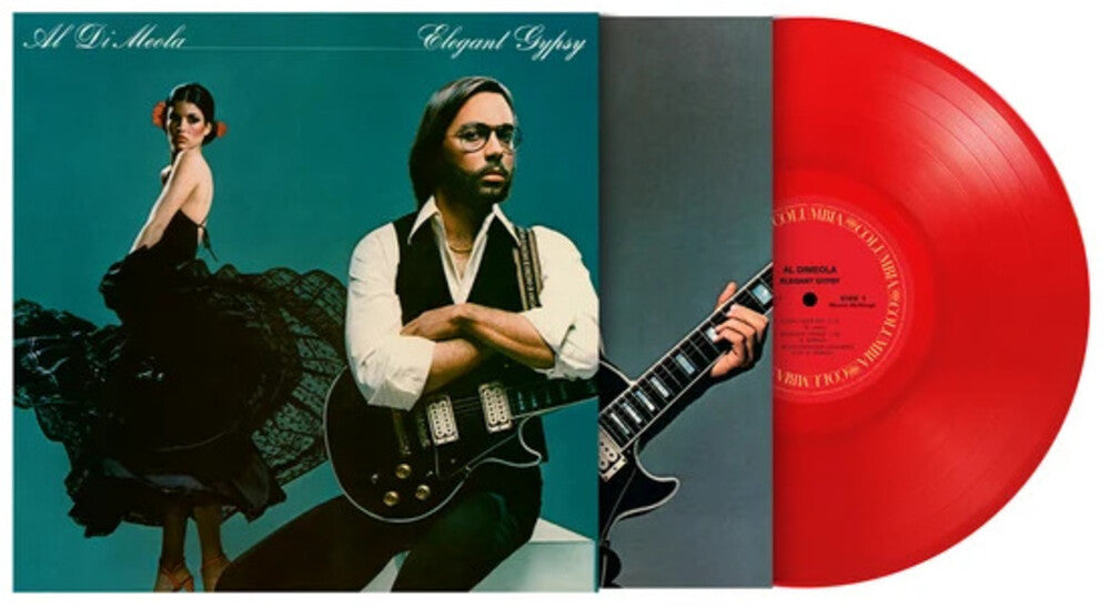 the album cover for Di Al Meola - Elegant Gypsy [Colored Vinyl] [Limited Edition] [180 Gram] (Red) (Hol)