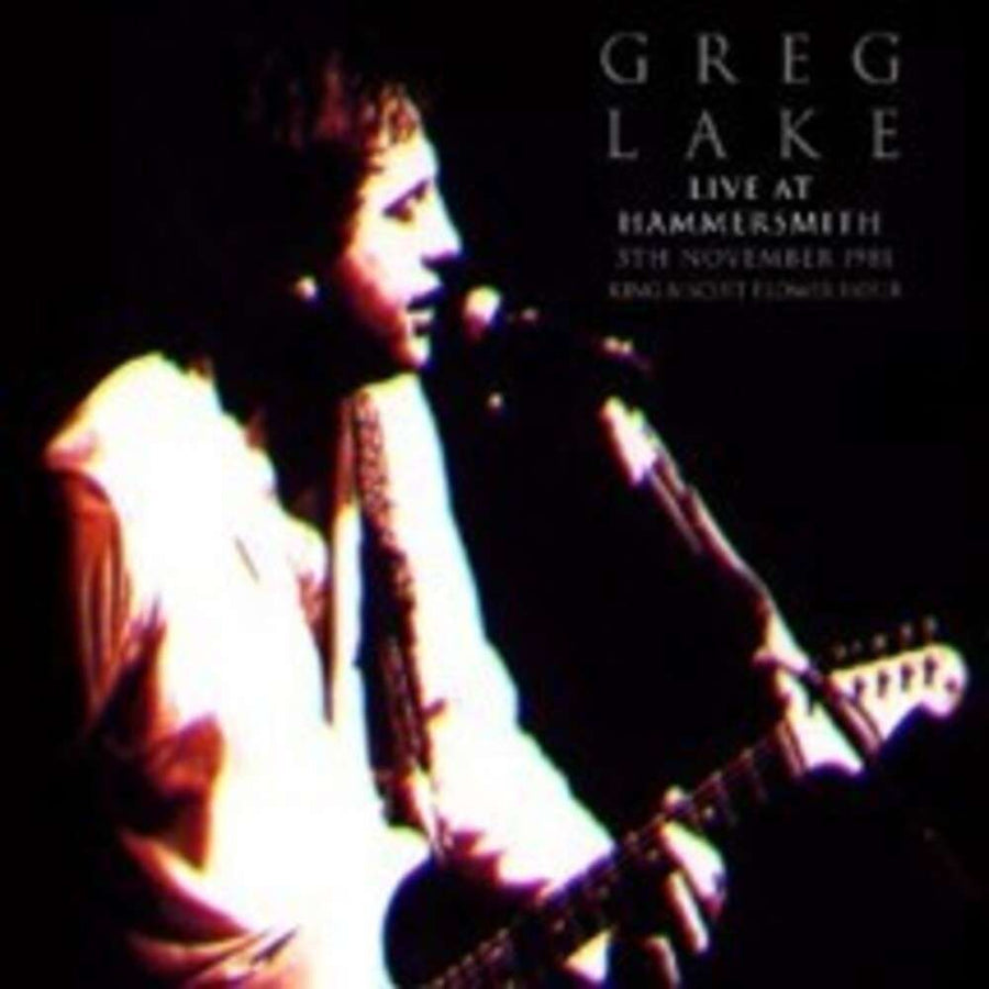 the album cover for Greg Lake - Live At Hammersmith Nov 5th 1981 King Biscuit (Uk)