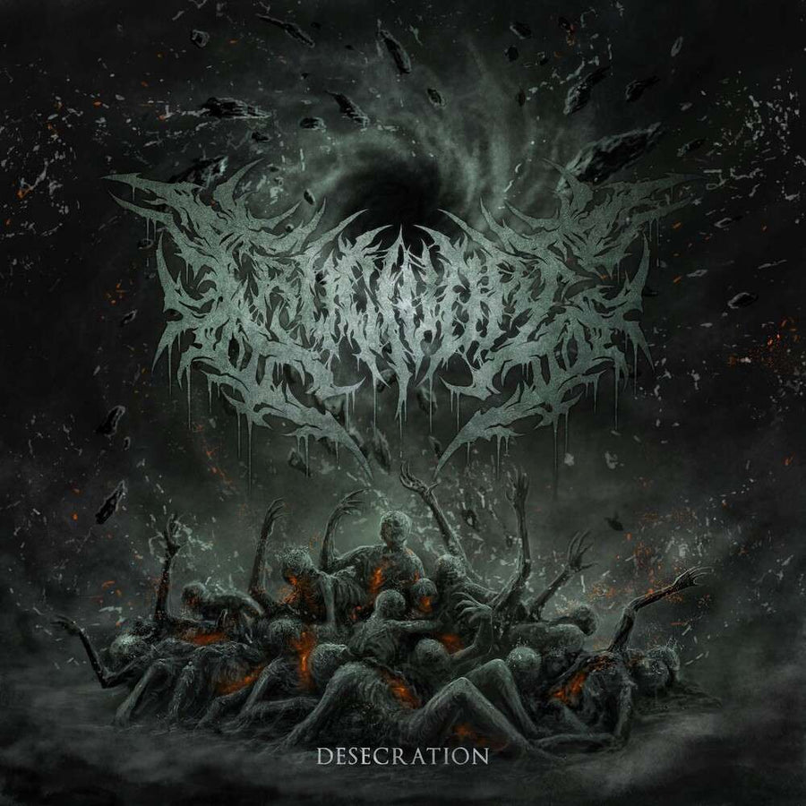the album cover for Crucivore - Desecration