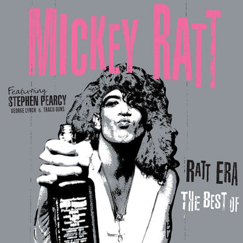 the album cover for Mickey Ratt - Ratt Era - The Best Of [Pink/Black Splatter]