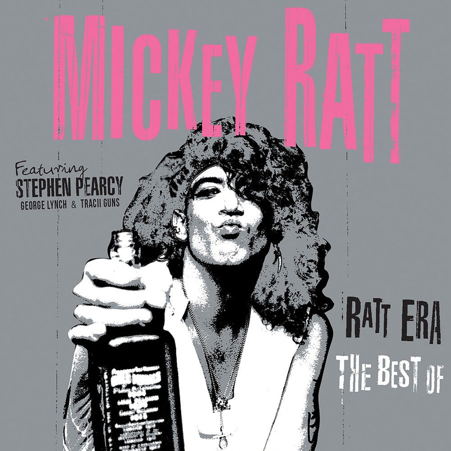 the album cover for Mickey Ratt - Ratt Era - The Best Of [Pink/Black Splatter]