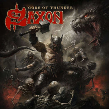 the album cover for Saxon - Gods Of Thunder