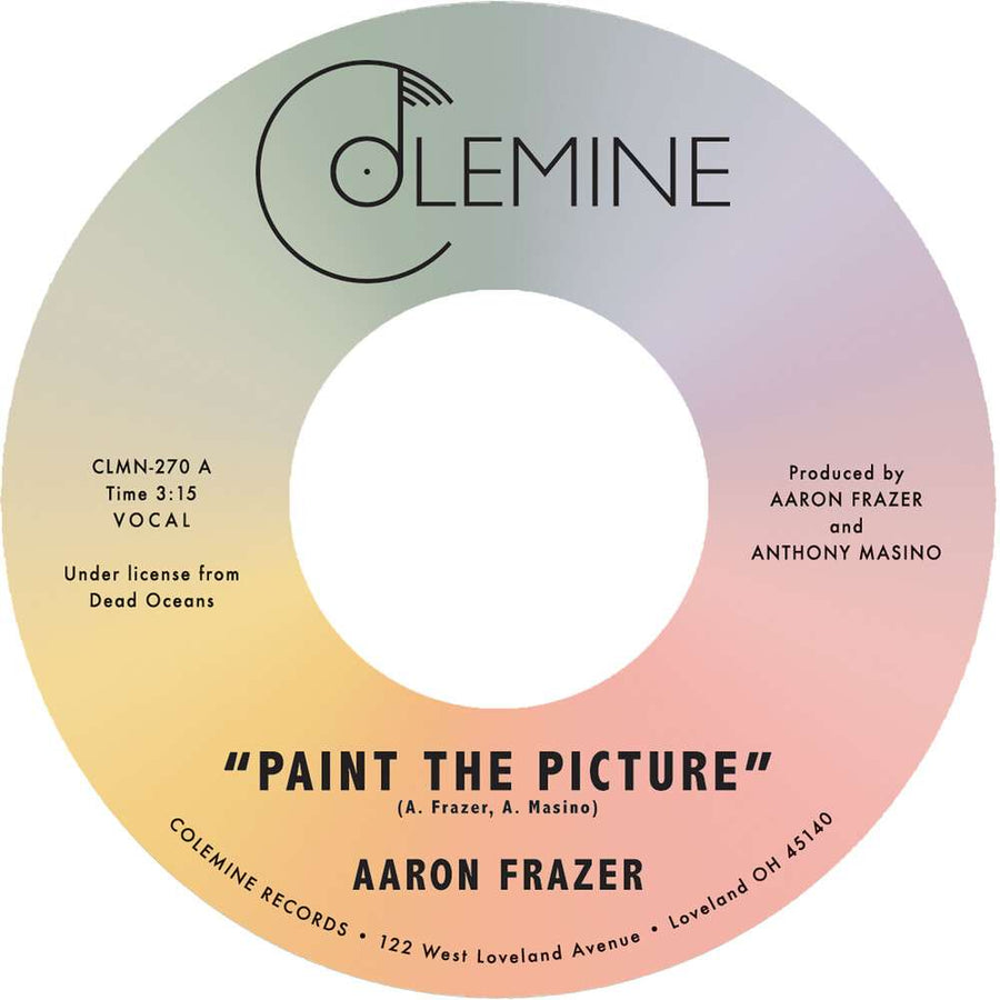 the album cover for Aaron Frazer - Paint The Picture / Back Into The World
