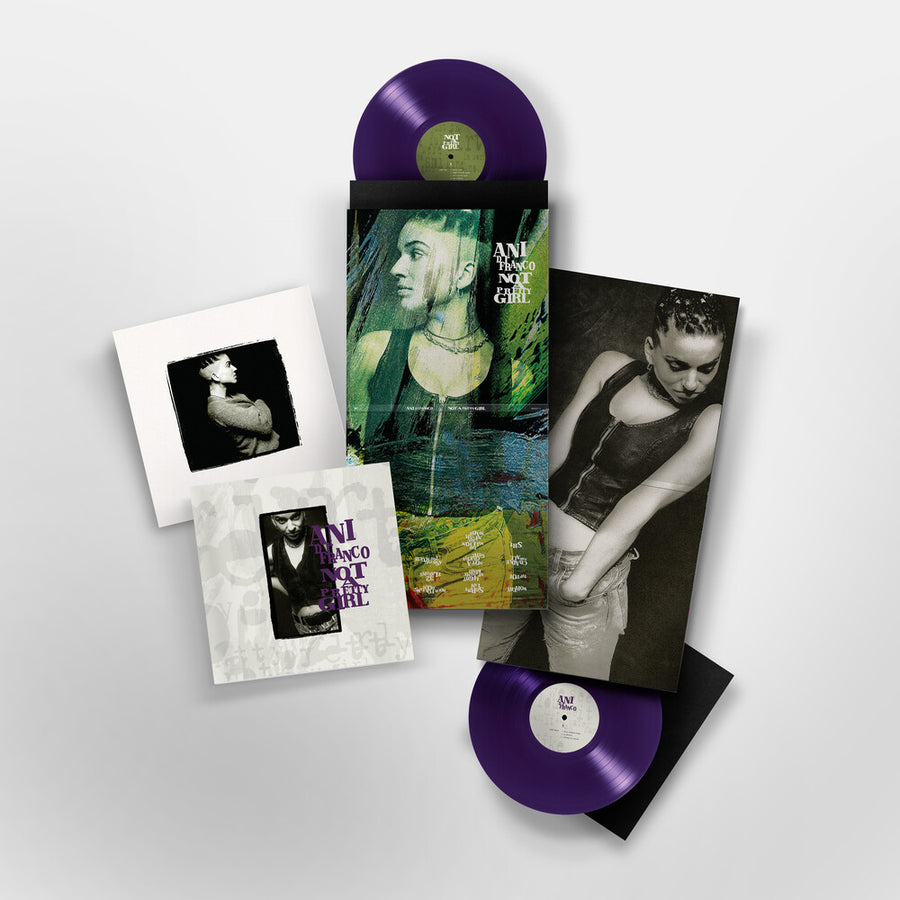 the album cover for Ani DiFranco - Not a Pretty Girl - 30th Anniversary [Indie Exclusive Purple Translucent]